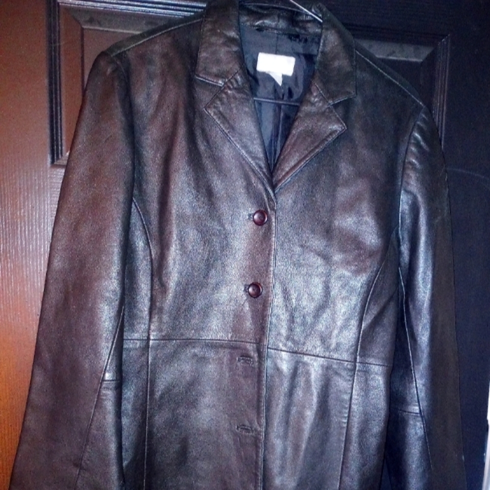 Women's Genuine Leather Pants Set